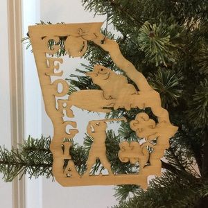 Georgia Wooden Ornament